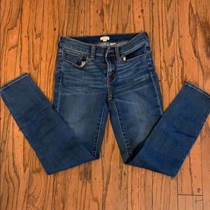 J crew stretch fit ankle jeans